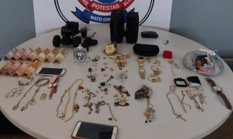 Pontes e Lacerda: Em menos de 24 horas Polícia Civil recupera joias furtadas e prende casal por receptação