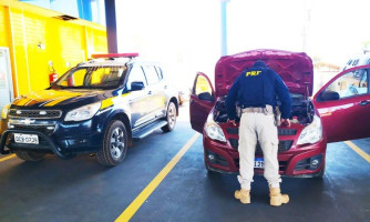 PONTES E LACERDA: PRF e GEFRON recuperam veículo com ocorrência de furto/roubo