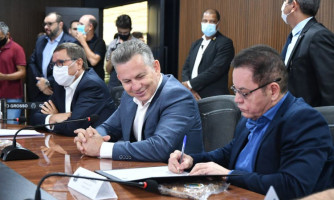 Presidente destaca atuação da Assembleia durante assinatura do programa MT Iluminado