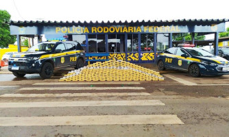 PRF apreende grande carga de pasta base de cocaína em Rondonópolis-MT