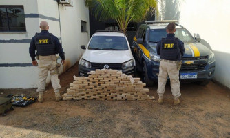 PRF em Nova Mutum/MT apreende mais de 104 Kg de cocaína