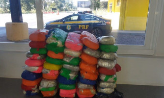 PRF em Poconé/MT prende homem com mais de 51 Kg de cocaína