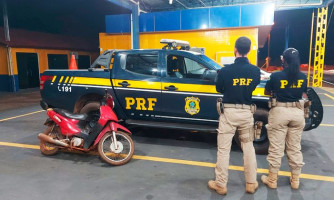 PRF recupera motocicleta com registro de furto em Pontes e Lacerda