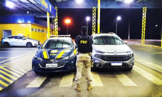 PRF recupera veículo em Pontes e Lacerda-MT