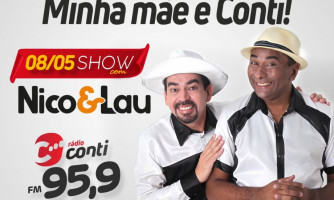 Rádio Conti lança Show de Prêmios ‘’Minha Mãe é Conti’’ com show de Nico e Lau em Pontes e Lacerda