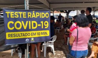 Testagem rápida em massa continua nesta sexta-feira (14) em Pontes e Lacerda
