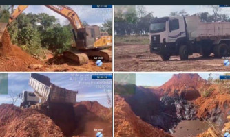 Emissora de Pontes e Lacerda exibe imagens de descarte irregular de resíduos pela Secretaria de Obras