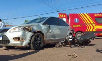 Colisão violenta deixa duas pessoas em estado grave em Pontes e Lacerda