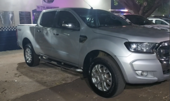 Caminhonete roubada em Goiânia é interceptada na cidade de Pontes e Lacerda