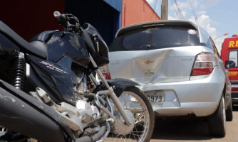 Invasão de preferencial causa acidente entre três veículos em Pontes e Lacerda