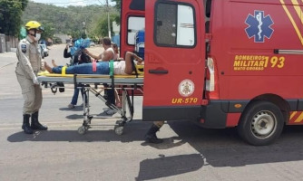 Motociclista sofre escoriações após acidente de trânsito em Pontes e Lacerda