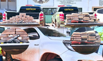 Mais de 60 quilos de maconha e cocaína são apreendidas em pulverizador em Porto Esperidião
