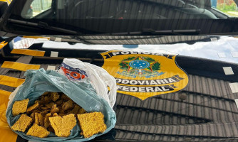 PRF apreende 1,5 kg de ouro durante abordagem de veículo em Pontes e Lacerda