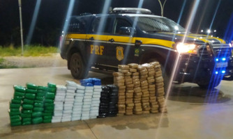 PRF apreende mais de 200 quilos de entorpecentes em Comodoro