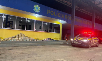 PRF apreende 152 kg de cloridrato e pasta base de cocaína escondida em van