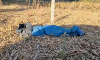 Homem é achado morto enrolado em lona em área rural