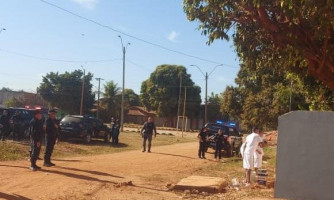 Polícias Civil, Militar e Penal iniciam projeto para limpar pichações feitas por integrantes de facções em Cáceres