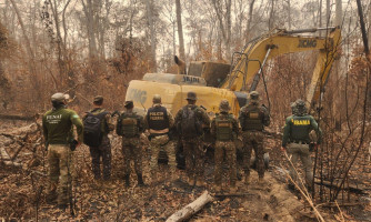 Megaoperação na Terra Indígena Sararé: Polícia prende garimpeiro e apreende maquinários em Pontes e Lacerda