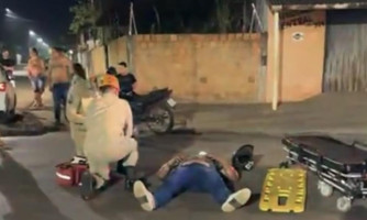 Motociclista fica ferido após acidente de trânsito em Pontes e Lacerda