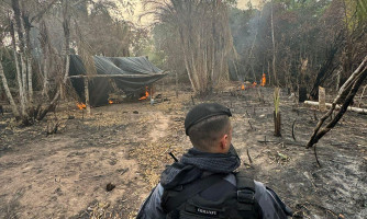 Polícia desmonta nova área de exploração ilegal de ouro em Pontes e Lacerda