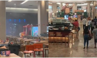 Shopping Pantanal é evacuado após princípio de incêndio em restaurante