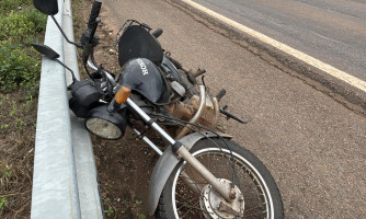 Corpo de Bombeiros é acionado para acidente na BR-174, mas encontra apenas moto abandonada