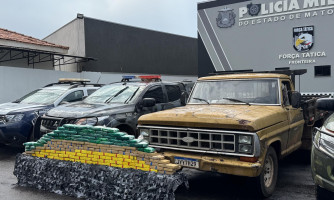 Droga escondida em fundo falso é apreendida em F-1000 na BR-174