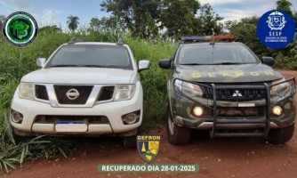 GEFRON recupera veículo roubado em São José dos Quatro Marcos