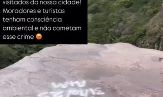 Vandalismo em patrimônio natural de Vila Bela da Santíssima Trindade