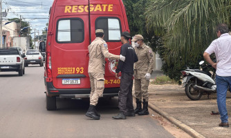 Acidente de trânsito é registrado na Avenida Florispina Azambuja em Pontes e Lacerda