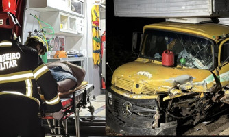 Colisão frontal na BR-174 deixa um morto e um ferido