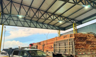Madeira ilegal e anfetaminas  são aprendidos pela PRF em Comodoro