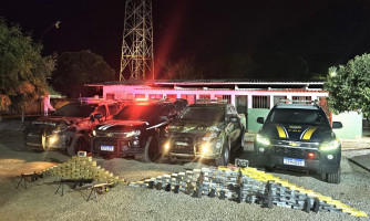 Quadrilha é presa com 6 fuzis e 180 tabletes de drogas