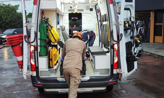 Corpo de Bombeiros socorre criança que levou tiro no pescoço em fazenda