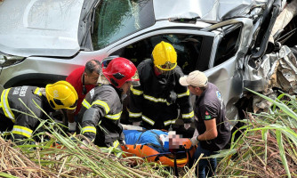 Grave acidente na BR-174 deixa homem em estado grave