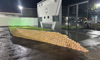 Polícia Militar e Gefron aprende cerca de 400 quilos de drogas em Pontes e Lacerda
