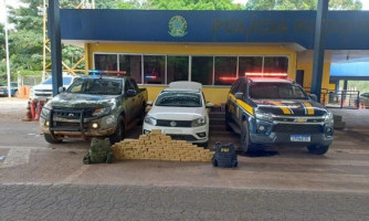 PRF apreende 100 tabletes de pasta base de cocaína em Cáceres-MT
