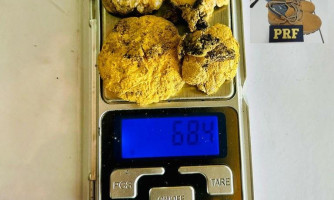 PRF apreende ouro e prende homem por extração ilegal de minério em Pontes e Lacerda