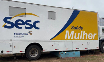 Carreta do SESC Saúde Mulher está em Pontes e Lacerda. Associação Comercial vai custear 50% das despesas