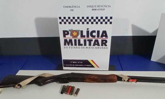 Homem efetua disparos de arma de fogo para espantar cachorro e acaba preso pela PM