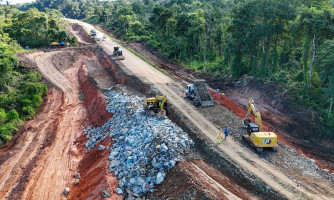 Interdição na BR-174 segue até o momento e pode ser liberada na próxima terça-feira, segundo DNIT