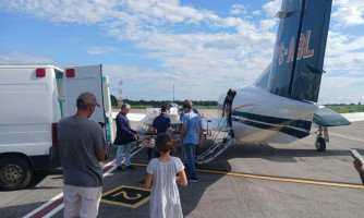 Recém-nascida que aguardava ser transferida em Cáceres é encaminhada em UTI aérea para hospital em Goiânia