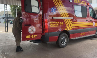 Senhora é atropelada ao atravessar avenida em Pontes e Lacerda