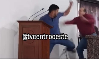 VEREADORES TROCAM AGRESSÕES DURANTE SESSÃO EM FIGUEIRÓPOLIS D’OESTE