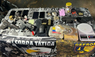 Carga de cocaína avaliada em R$ 720 mil é apreendida pelo Gefron na BR-174