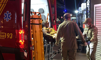 Idosa é atropelada por motocicleta em PL