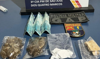 Três adolescentes faccionados são apreendidos por tráfico de drogas