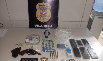 Ação conjunta das polícias militar e civil de vila bela frustra homicídio e prende membros de facção