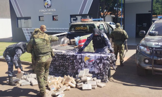 Polícia Militar e Gefron apreendem mais de 100 kg de drogas na zona rural de Pontes e Lacerda