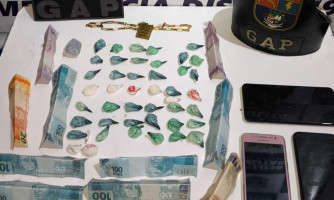 Polícia Militar prende três faccionados e apreende 45 porções de cocaína em Araputanga